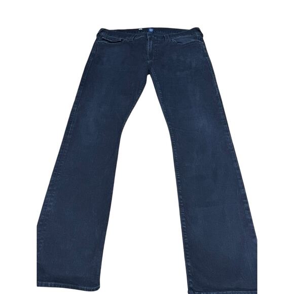 "True Religion" Ricky Relaxed Straight Black Mens Jeans SZ 40 Clubwear Designer - Picture 1 of 13